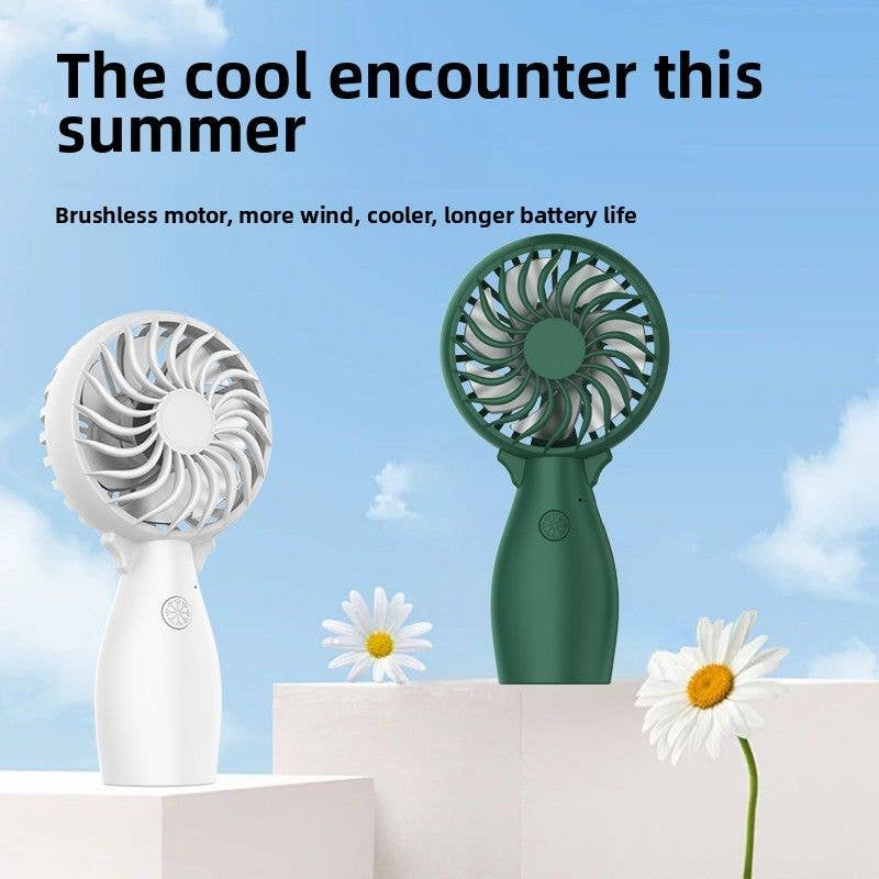 Naomi's Happy Place Shop – wholesale Handheld electric fan – Portable Handheld Fan with USB Rechargeable Battery - Lightweight yet Powerful, 3-Speed Settings, Perfect for Travel, Camping, and Office Use (Ideal Gift for Both Men and Women, 3 Colors Available)1