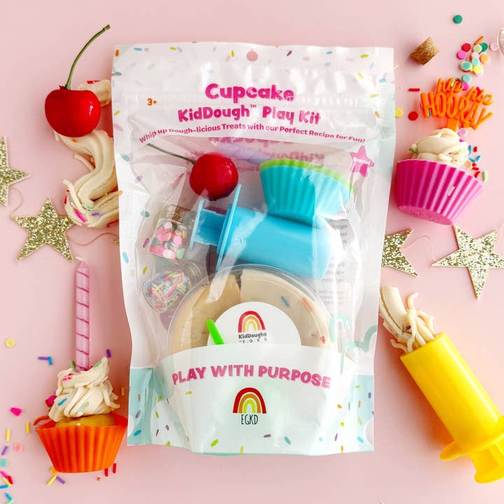 Earth Grown KidDoughs (KidDoughs by EGKD) - Wholesale Putty/Slime - Kids - Cupcake KidDough Play Kit0