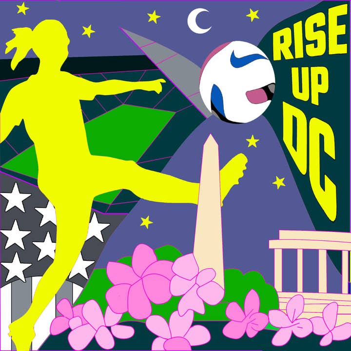 Stampa 8x8 Washington Spirit per la vendita all'ingrosso da parte di Julie Gross Artist