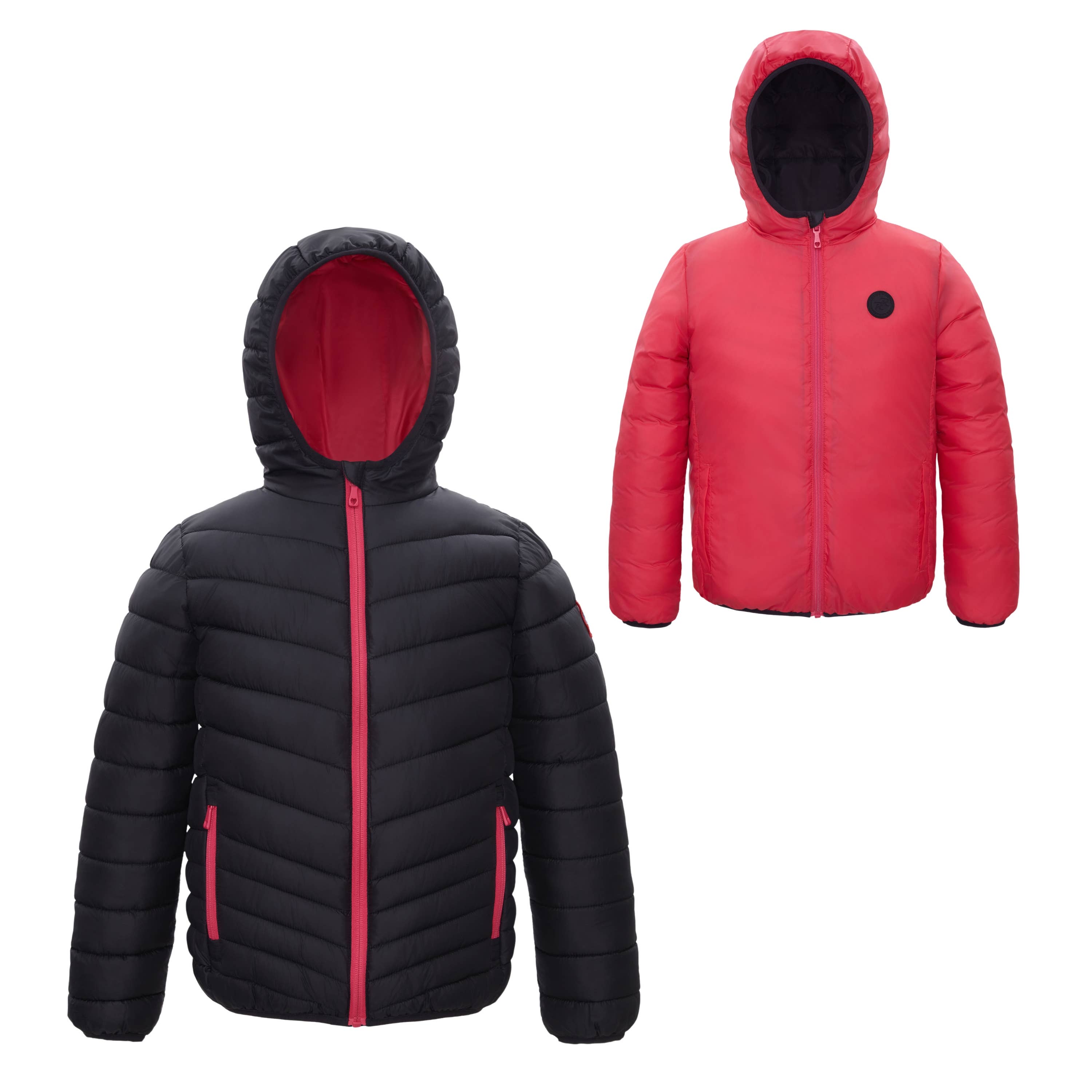 Rokka & Rolla - Wholesale Puffer Jacket - Kids - Girls' Reversible Light Puffer Jacket Coat25