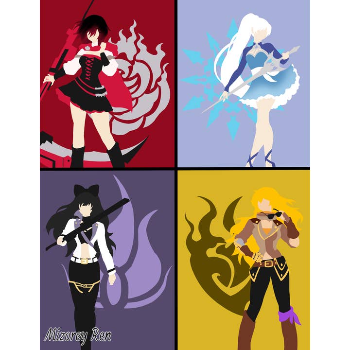 Team RWBY Print for wholesale by Mizorey Ren