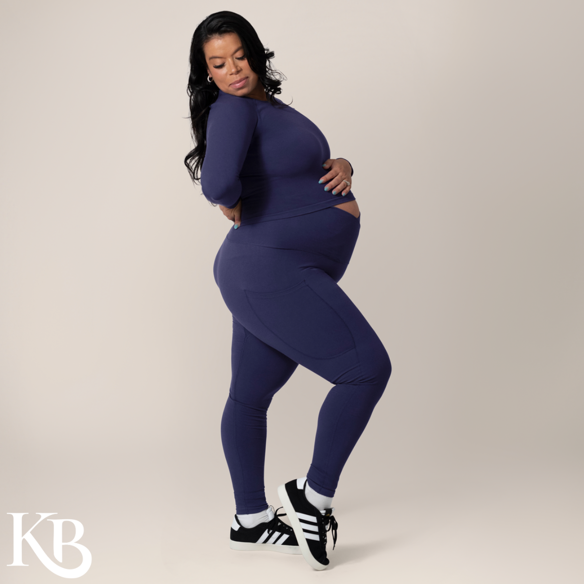 Kindred Bravely - Wholesale Fashion Leggings - Maternity - Sublime®️ Bamboo Maternity & Postpartum Crossover Legging1