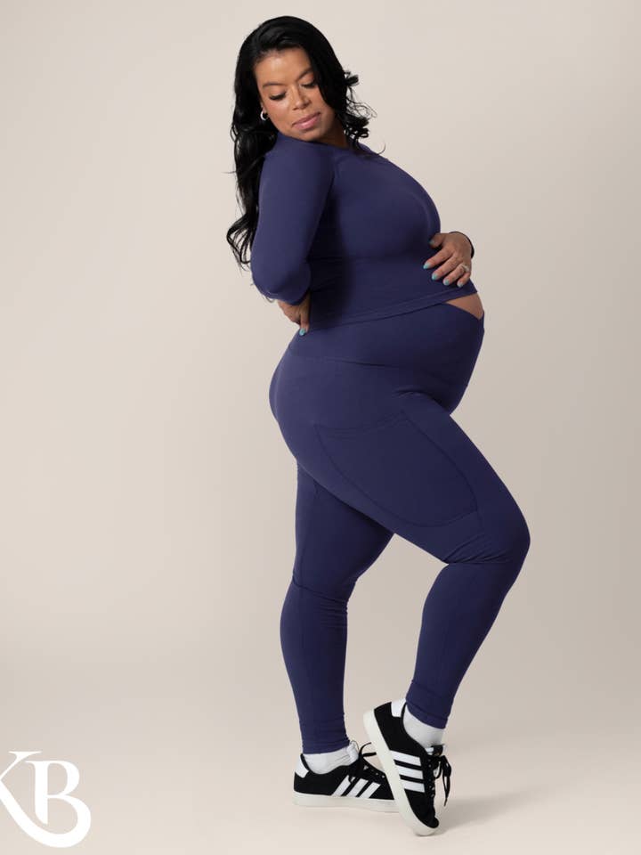 Sublime®️ Bamboo Maternity & Postpartum Crossover Legging for wholesale by Kindred Bravely