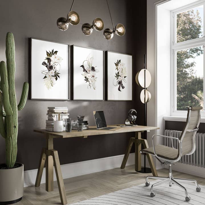 Office Wall Decoration Ideas | Set of 3 wall art prints for wholesale by About Wall Art