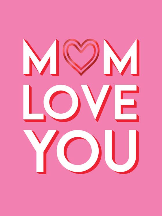 Tarjeta del Día de San Valentín, Mamá, Tipo corazón para venta al por mayor de Piccadilly Greetings