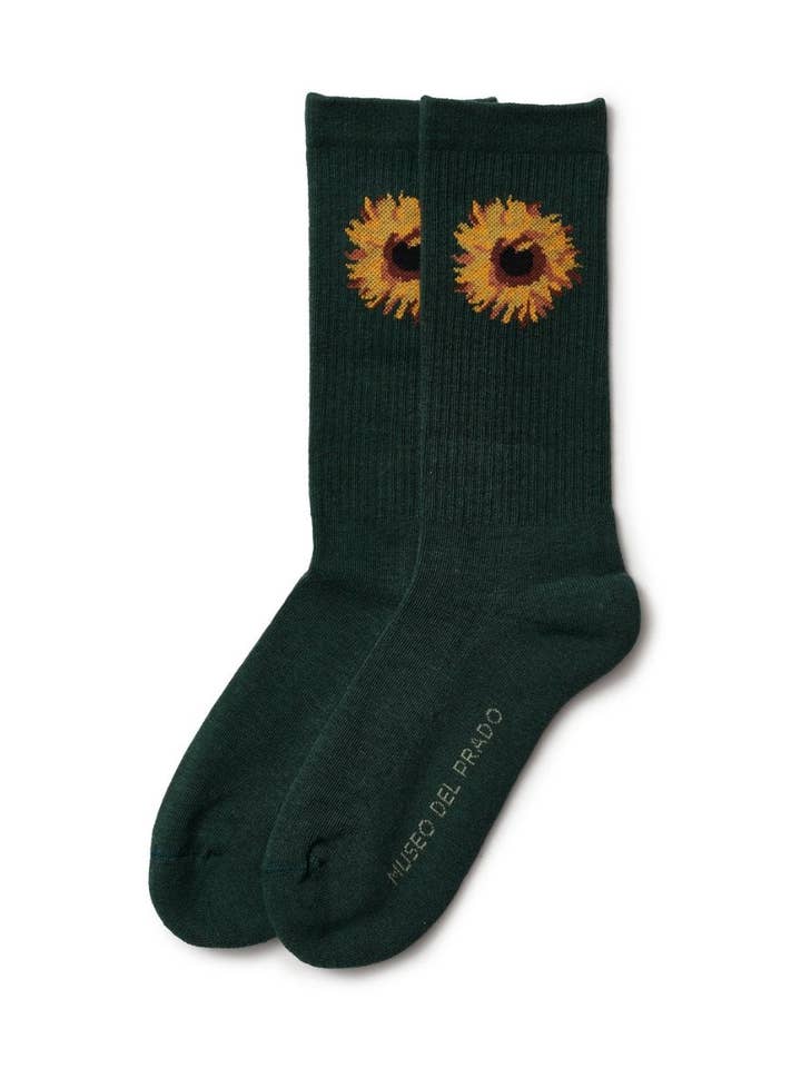 Sunflower socks Prado Museum for wholesale by NWHR