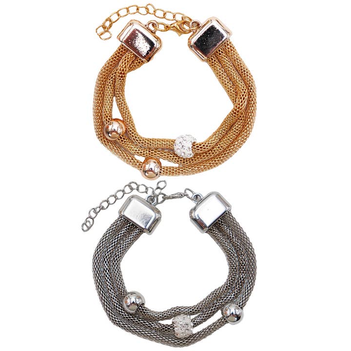 Cap Zone - Vente Bracelets maillon et chaîne - Bracelet à chaîne en alliage métallique à brins multicouches