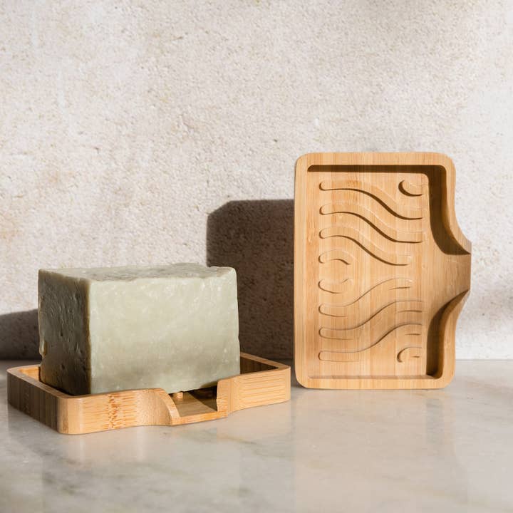 Earth Ahead - Wholesale Bath Soap Dish - The Narrows Self Draining Bamboo Soap Dish