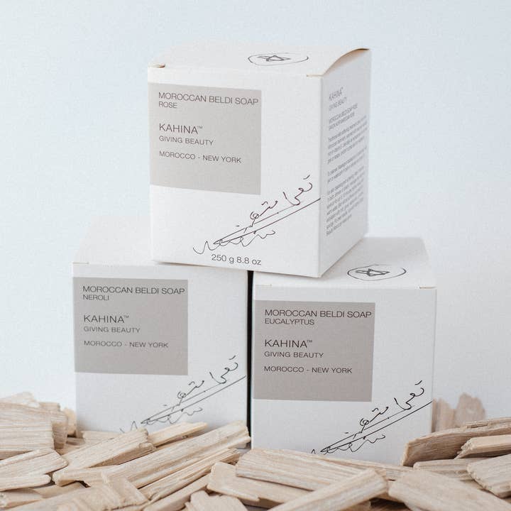 Kahina Giving Beauty - Wholesale Bar Soap - Moroccan Rose Beldi Soap