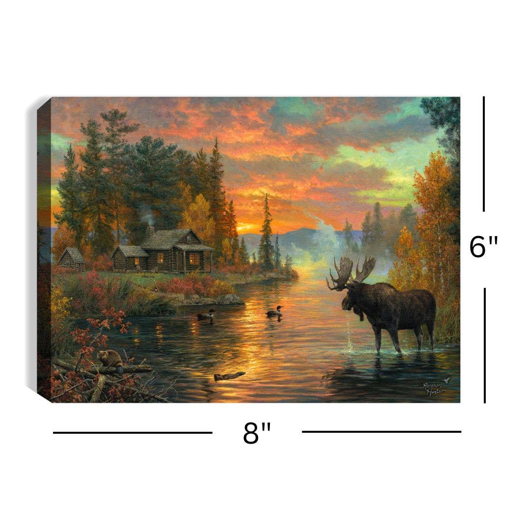 Glow Decor - Wholesale Decorative Tabletop Object - The Great North 8x6 Lighted Tabletop Canvas2