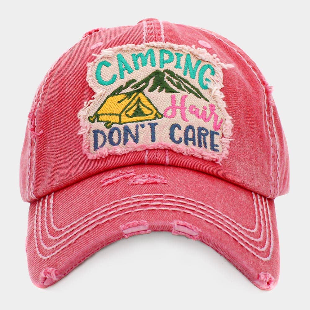 Sensibling Corp. - Vente Casquette de baseball – femme - CASQUETTE VINTAGE CAMPING HAIR DON'T CARE0