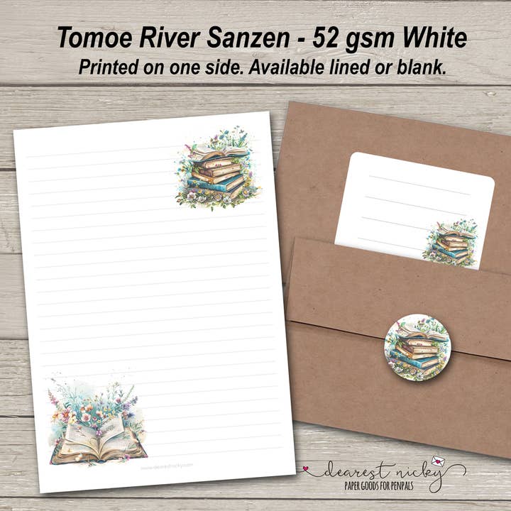 Dearest Nicky - Wholesale Stationery/Notecard Set - Wildflower Books Stationery Set - 52gsm Tomoe River Paper