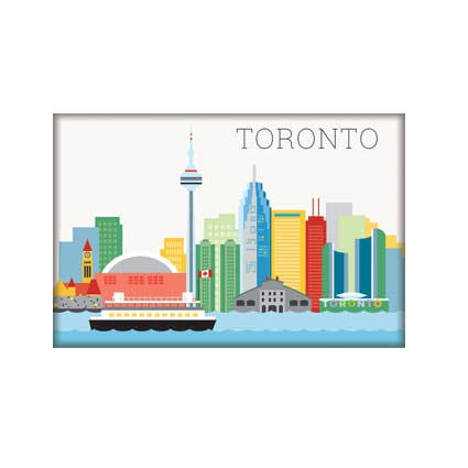 Toronto Skyline Magnet for wholesale by THE FOUND