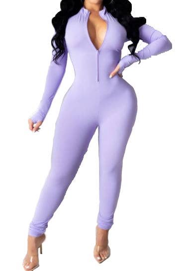 Jour – Engroshandel Jumpsuit - Dame – Jumpsuit til kvinder i nylonblanding med lynlås foran DT213443