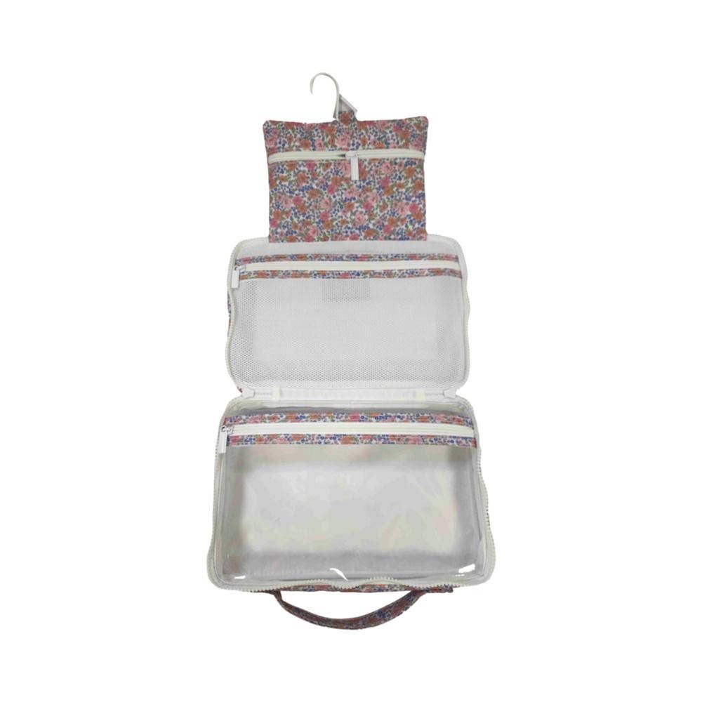 TRVL Design - Wholesale Toiletry Bag - Women's - BUNDLE UP2 Hanging Toiletry Bag - GARDEN FLORAL5