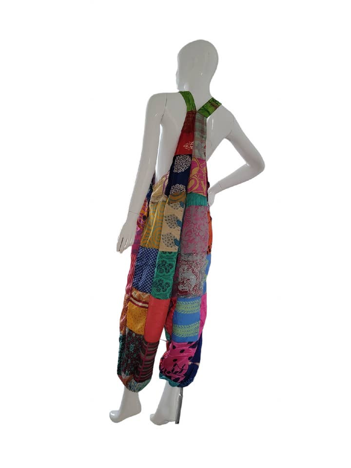 Evergreen Guardian Imports - Wholesale Jumpsuit - Women's - SK588 Patchwork Jumpsuit3