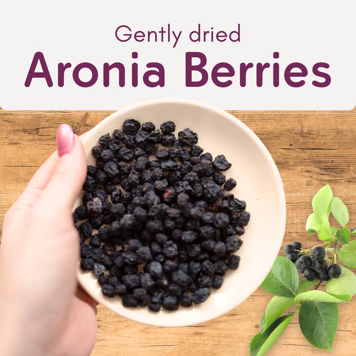 J&J Aronia - Wholesale Dried/Dehydrated Fruit - Organic Aronia Berries Dried 17.6 oz (500 g)2