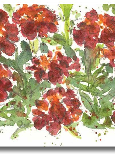 Soucis pour la vente par WORDS & WATERCOLORS BY PEG CONLEY