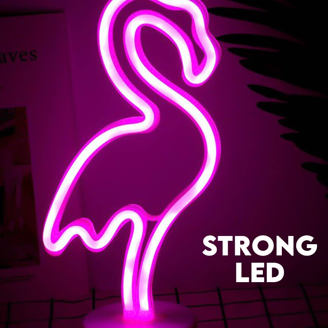 Mtistanbul LTD – wholesale Neon sign – Enchanting LED Flamingo Neon Light in Warm White for Decor2