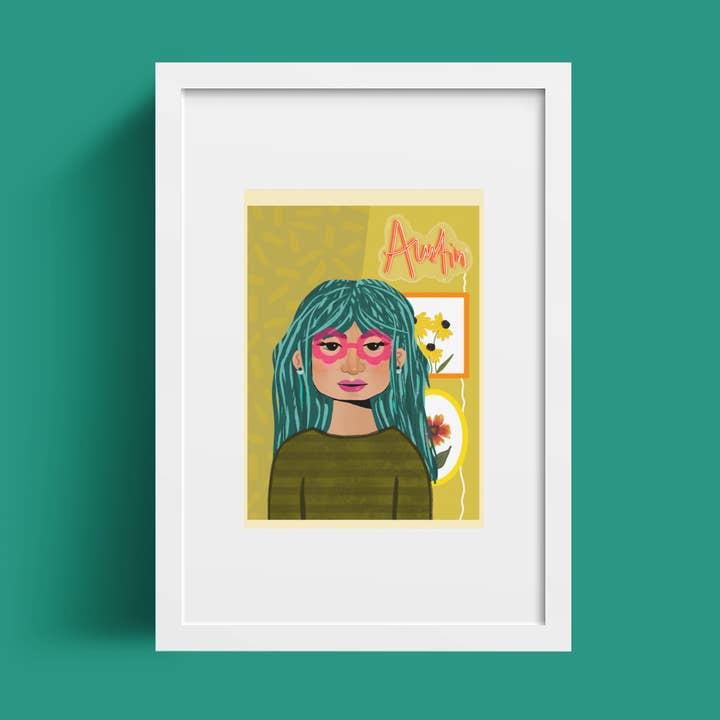 Austin Girl Poster | Acorn & Artisan for wholesale by Acorn & Artisan