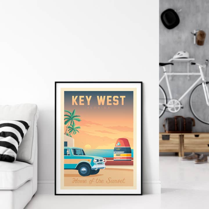 Olahoop Travel Posters - Wholesale Poster - Key West Florida - United States Travel Poster1