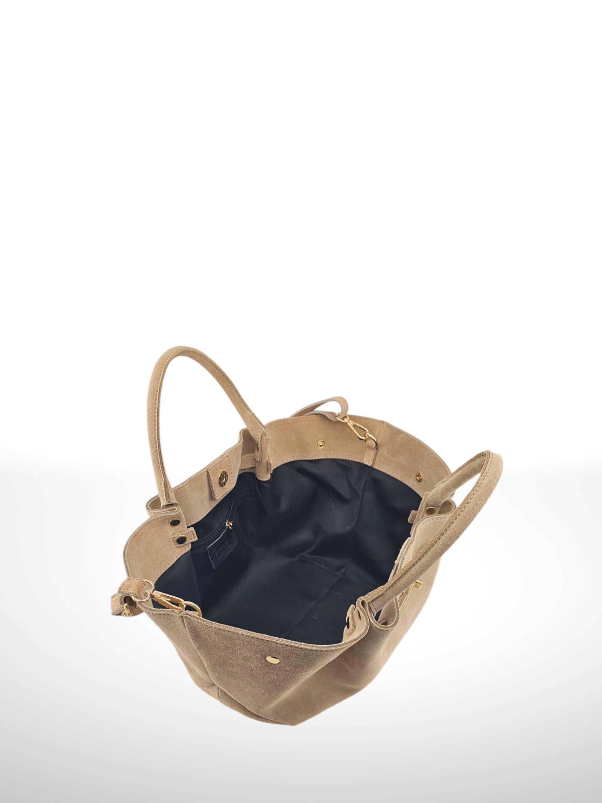 ITALIAN'S LEATHER – Großhandel Henkeltasche – Damen – Iklana Wildledertasche 25030814