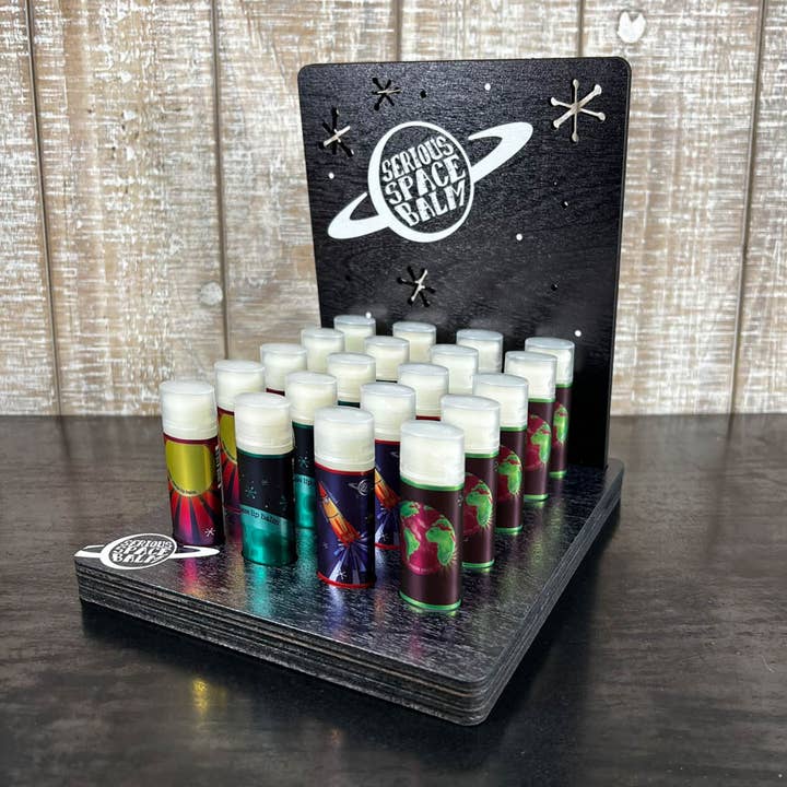 Serious Space Lip Balm Display AND Balms package! for wholesale by Serious Lip Balm