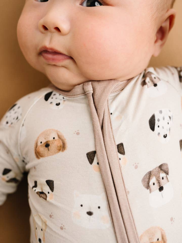 Little One Shop - Wholesale Sleepsuit - Baby - Puppy Pals Bamboo Sleeper