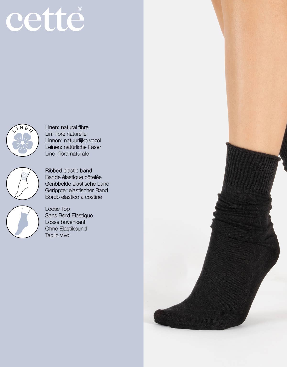 Cette - Wholesale Socks - Women's - Linen Socks without Elastic Band, Women Socks, Natural Fibre4