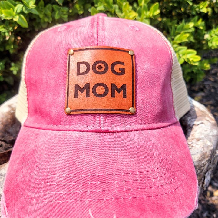 Dog Mom baseball hat for wholesale by Bella Blue Art Studio