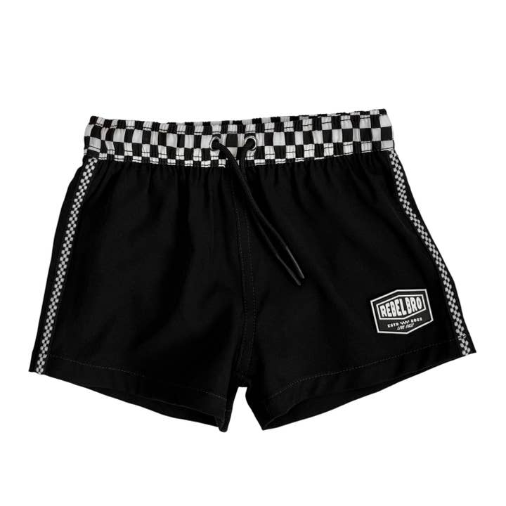Hybrid Swim Trunks in Off The Wall for wholesale by Rebel Bro