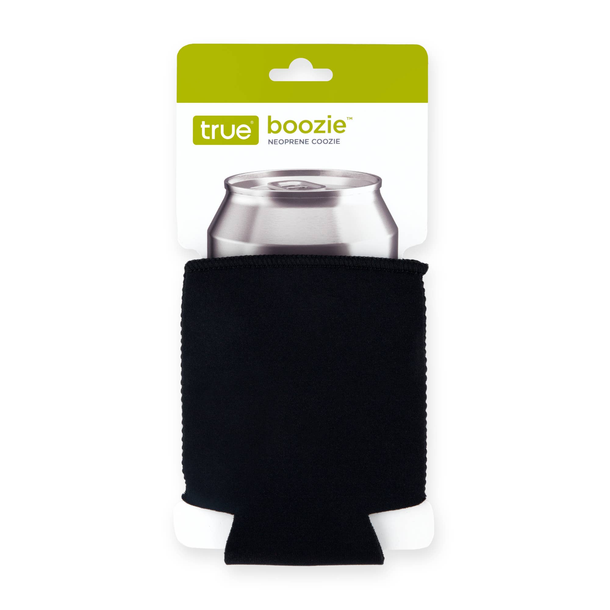 TRUE - Wholesale Drink Huggers & Koozies - Boozie Black Neoprene Insulated Standard Can Cooler Sleeve1