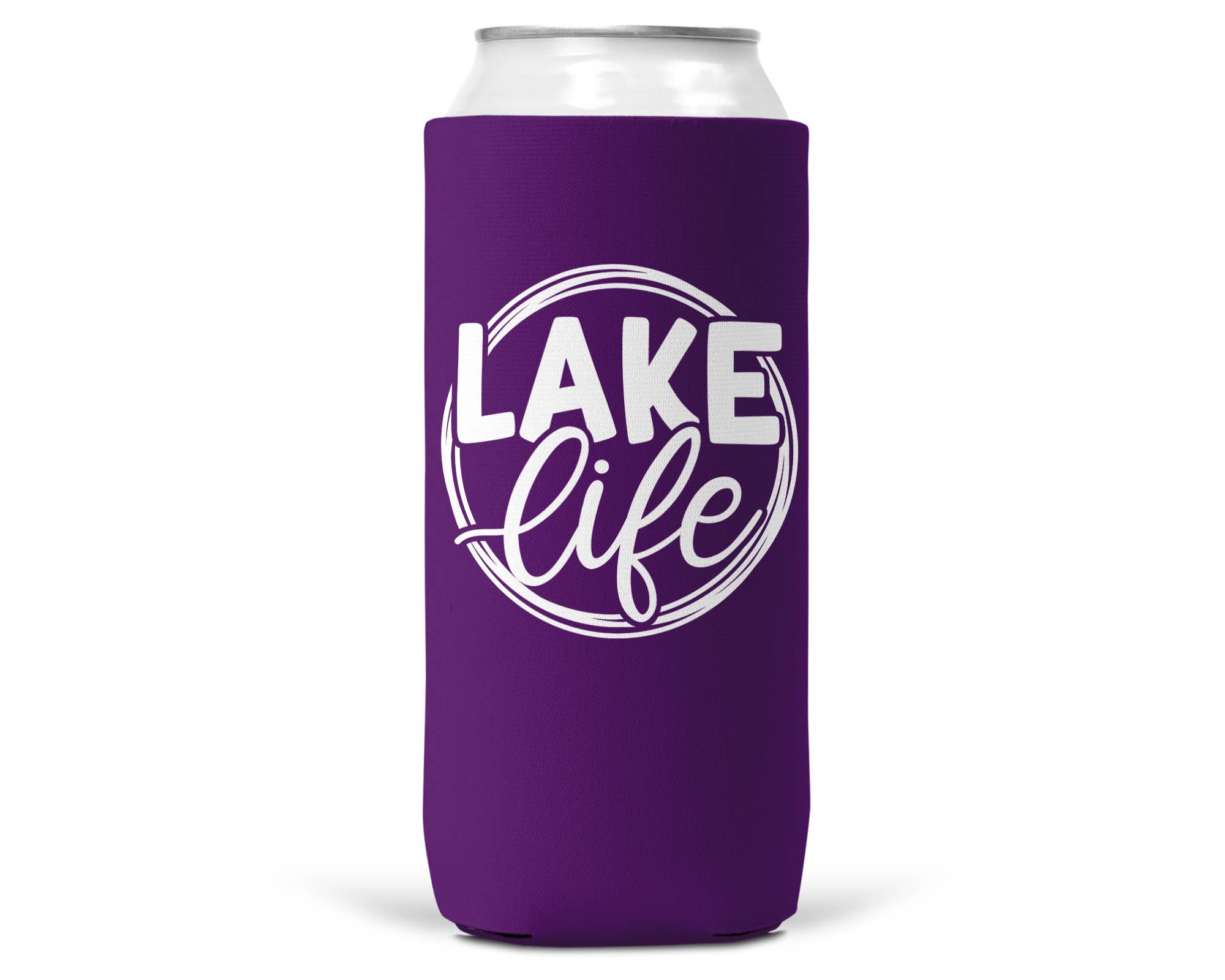 Wi-Wear - Wholesale Drink Huggers & Koozies - Lake Life SLIM CAN Coozie / Koozie for 12 Oz Slim Can4