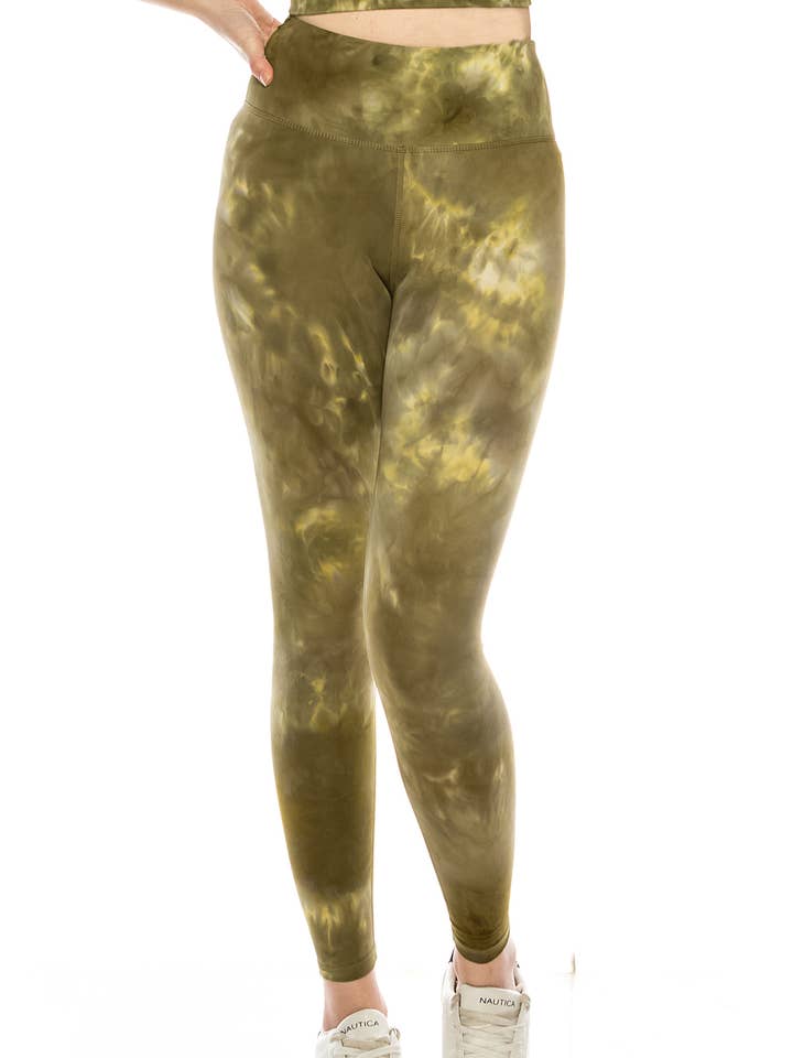 Olijfwitte active wear yoga sportlegging voor wholesale door Color 5