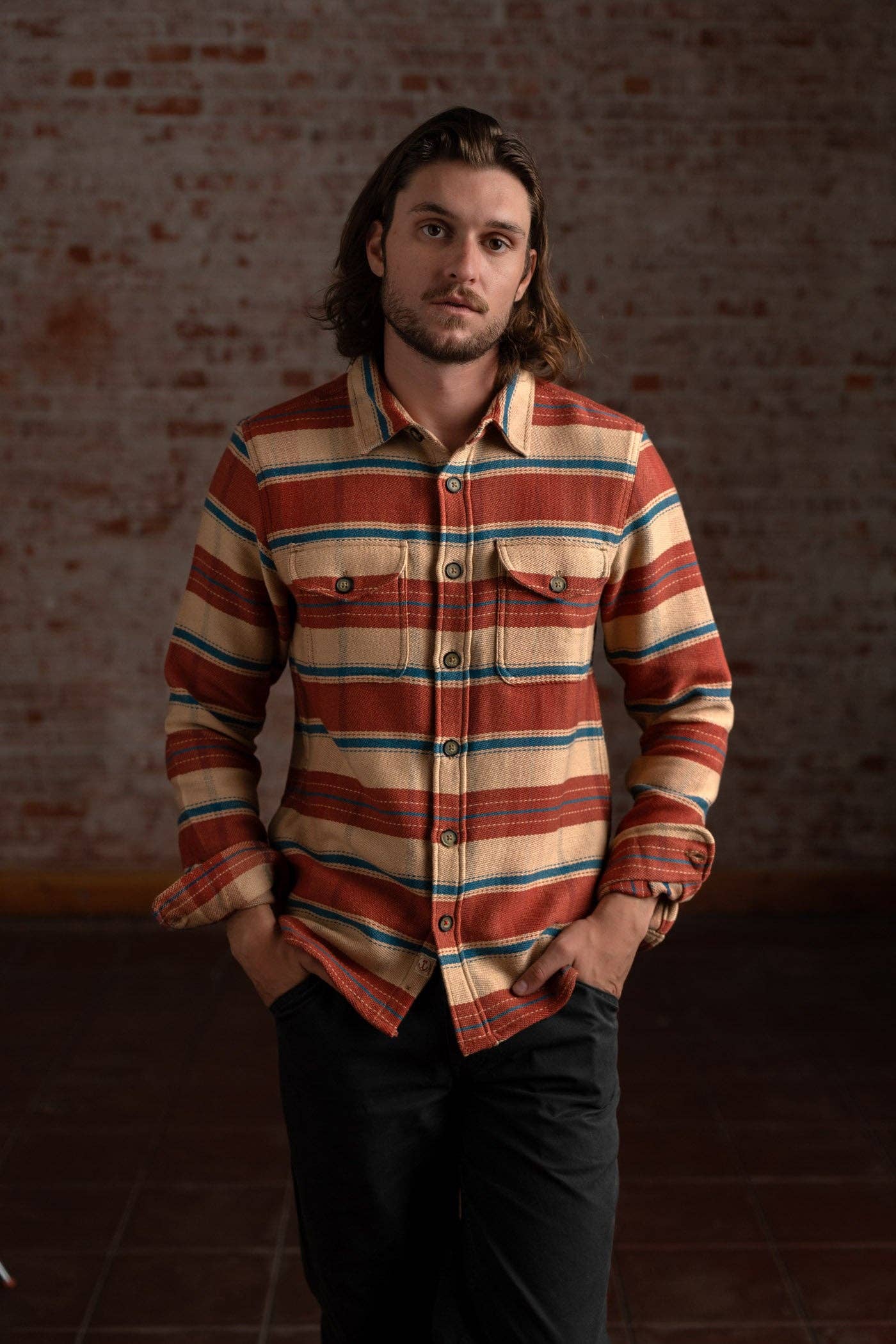Iron & Resin – wholesale Buttoned-down shirt – Men's – Lotus Shirt2