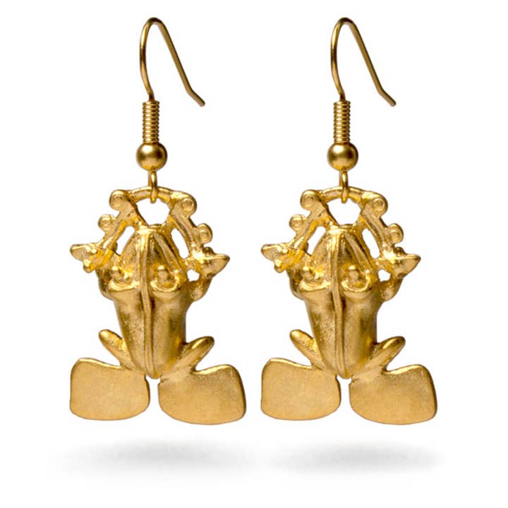 Discoveries, Inc. – wholesale Dangle earrings – Pre-Columbian Frog Earrings