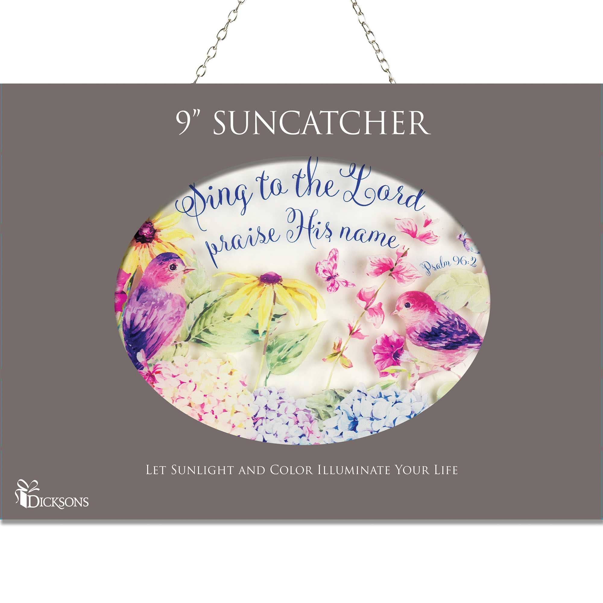 Dicksons - Vente Attrape-soleil - Attrape-soleil ovale Sing To Lord Floral 22,9 cm1
