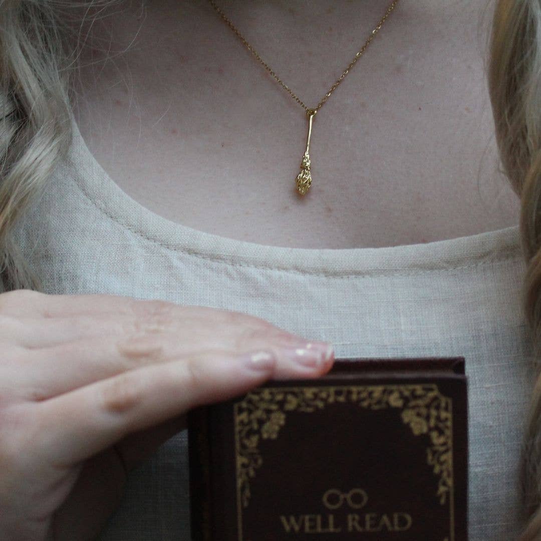 Well Read Company - Wholesale Pendant/Charm Necklace - The History of Magic Bookish Pendant Necklace2