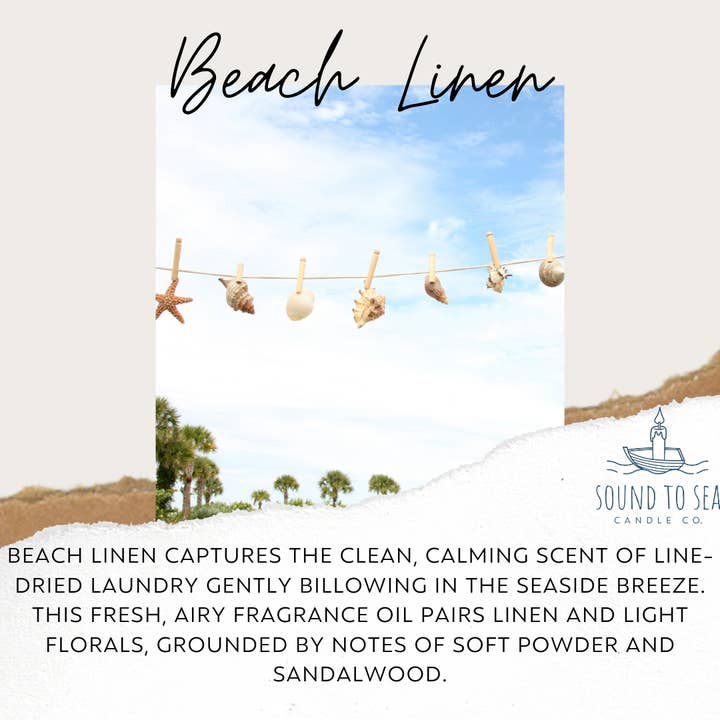 Adrift Candle Co. - Wholesale Body Scrub/Exfoliant - Sugar Scrub, Beach Linen1