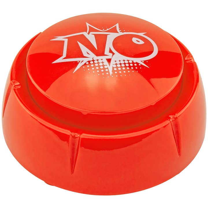 No Sound Button Gag Novelty Joke 10 Unique No Sayings, rosso per la vendita all'ingrosso da parte di Fairly Odd Brands