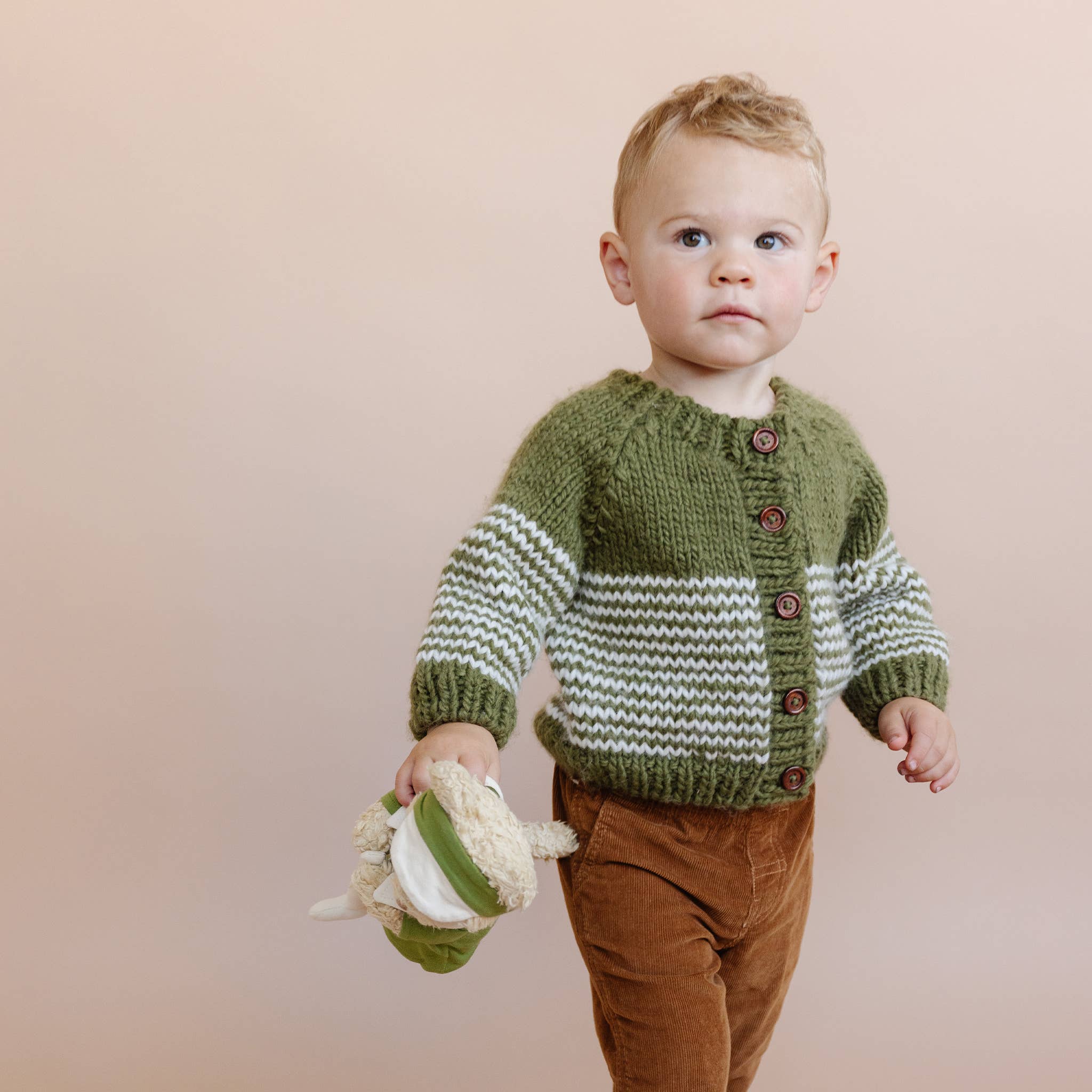 The Blueberry Hill - Wholesale Cardigan - Baby - Stripe Cardigan Moss Kid Baby Sweater Fall Holiday Christmas2