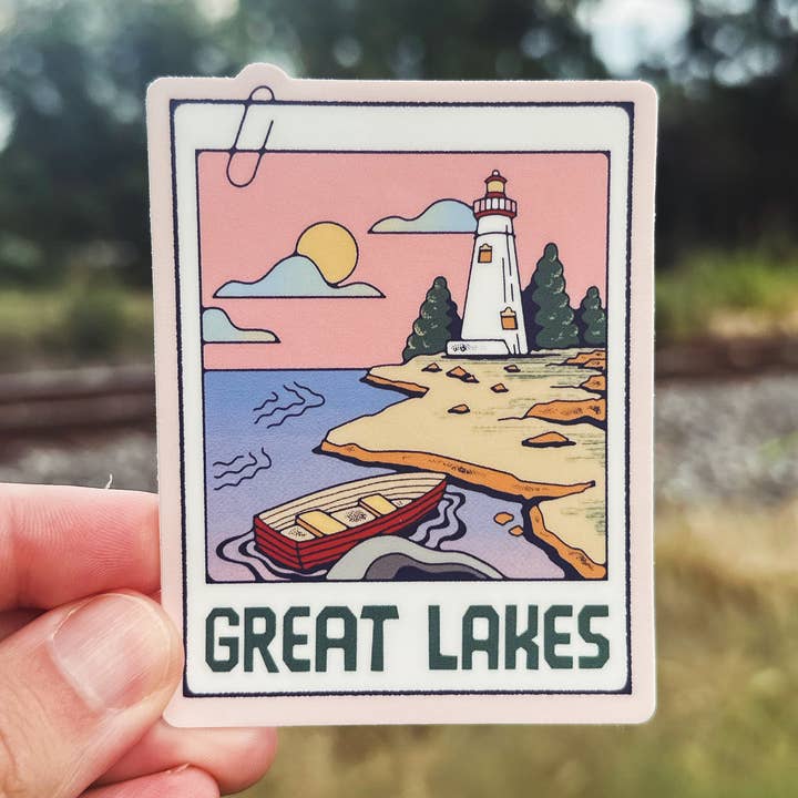 A Great Lakes Picture (Lighthouse Point) | Sticker for wholesale by Menottees