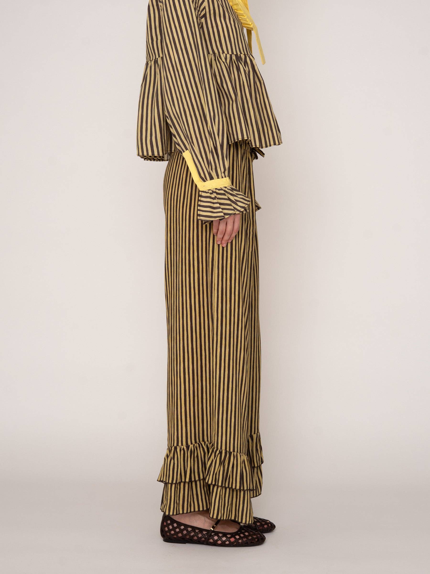 CARMEN SAYS - Wholesale Pants - Women's - Pantalones Palazzo a Rayas con Estrellas4