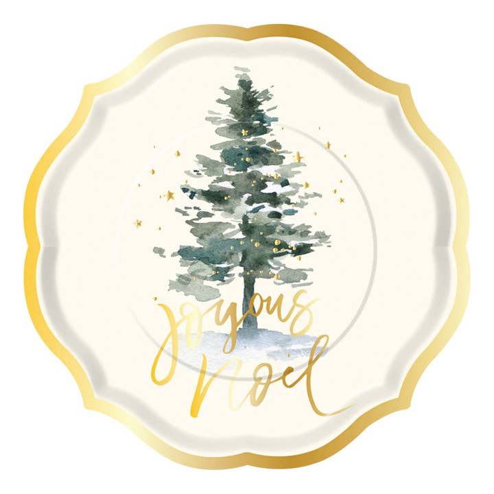 Plato de Papel Flor de Invierno/8uds para venta al por mayor de Sophistiplate