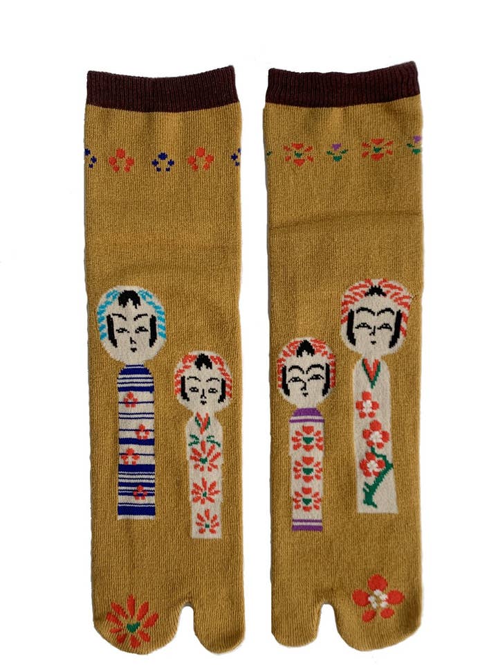 Kokeshi-Puppen-Tabi-Socken – Japanische Kunst und Kultur für den Großhandel von NINJA SOCKS