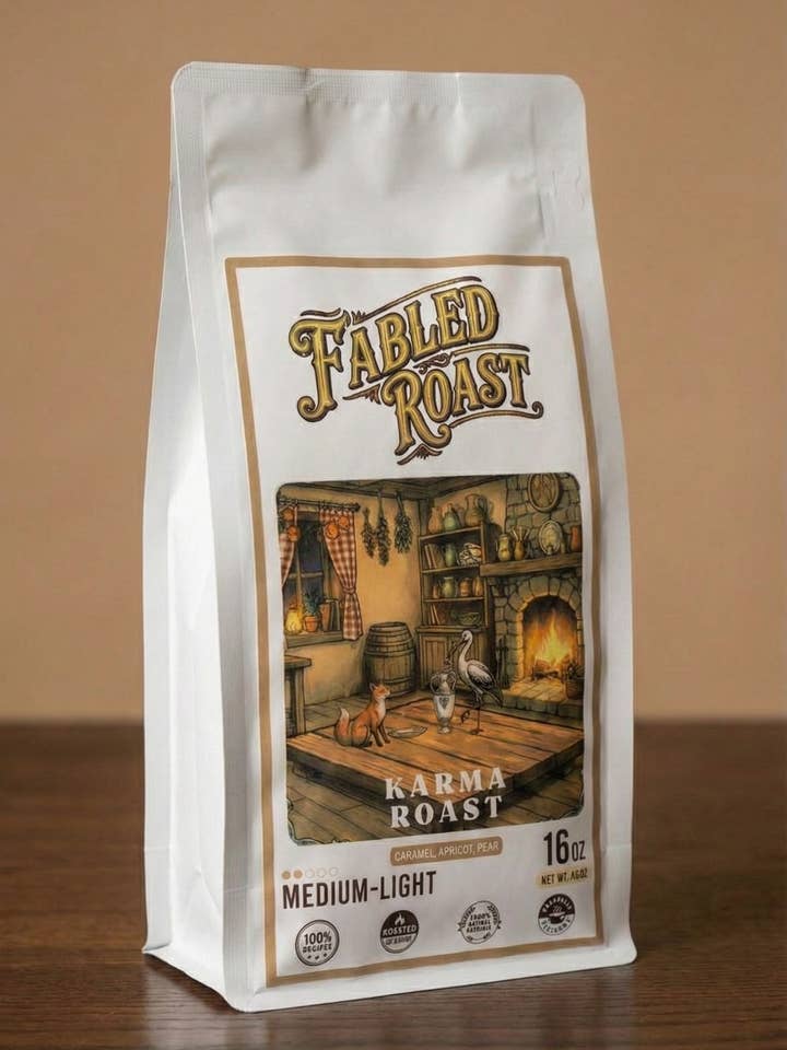 Karma Roast | Medium-Light Roast Flavored Coffee Blend for wholesale by Fabled Roast