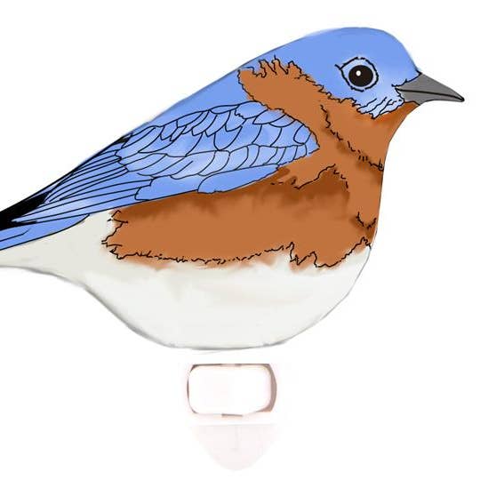 Pampeana - Wholesale Night Light - Blue Bird Back Yard Bird Nightlight / Night Light