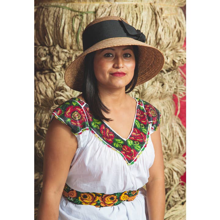 Tula - Wholesale Straw Hat - Women's - Somerset Black Bow4