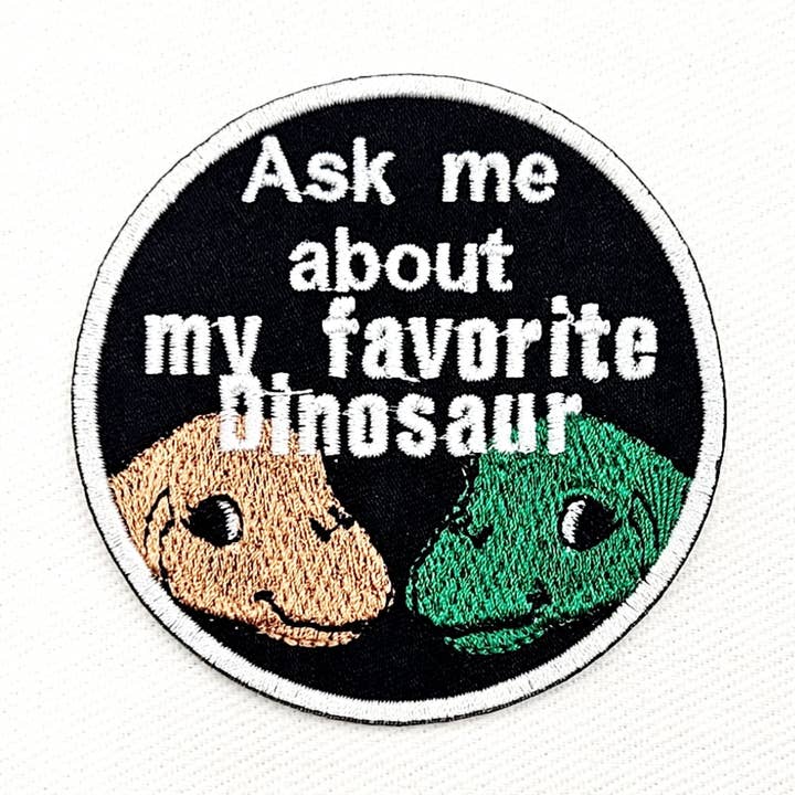 Junkyard Witch – Emblema por atacado – Pergunte-me sobre o meu Ferro de Dinossauro Favorito no Patch0