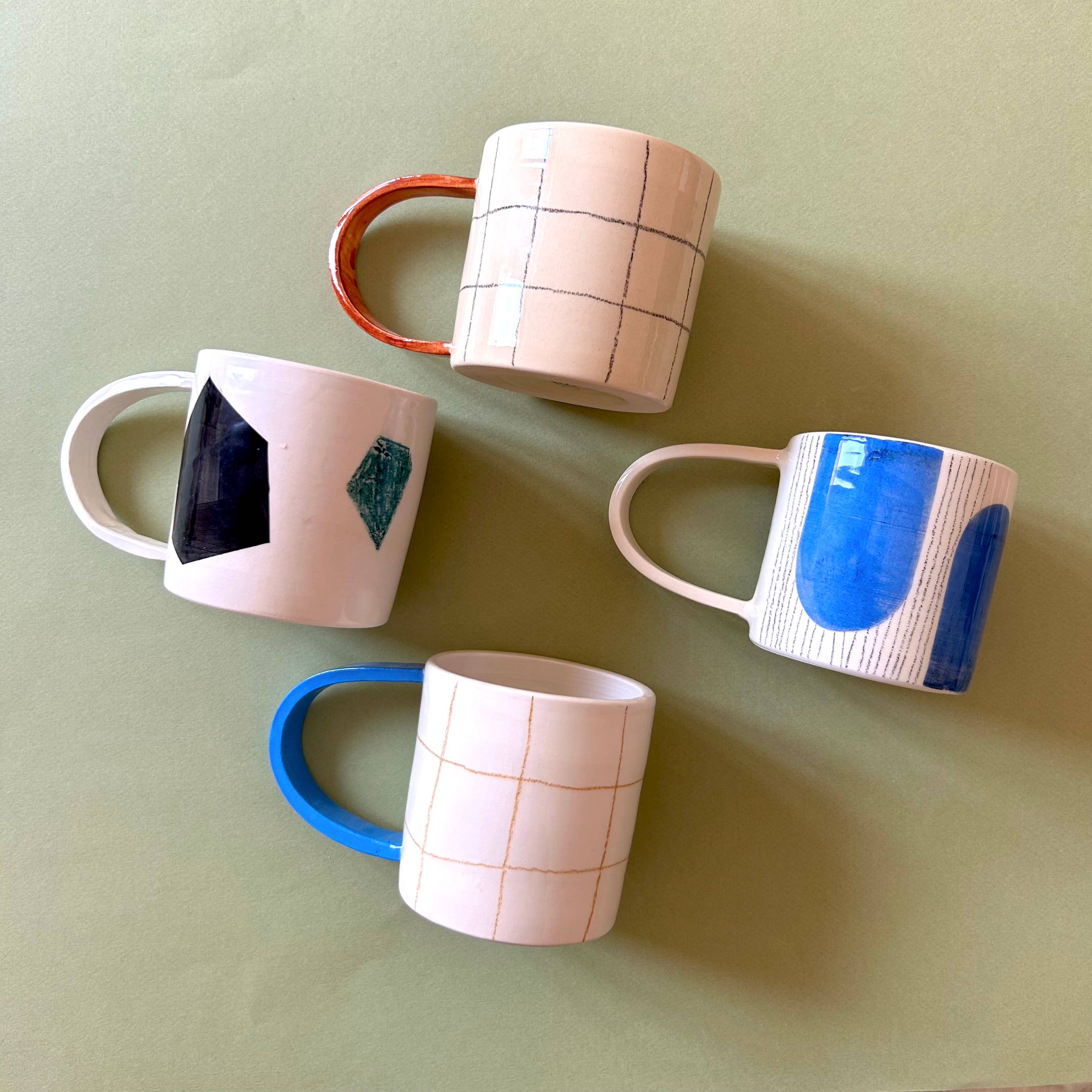 Odeon Studio - Wholesale Coffee Mug - Blue Sagome Mug3